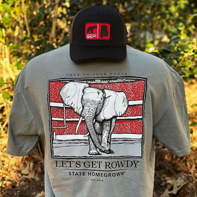 Let's Get Rowdy Elephant Pocket Tee - Comfort Color