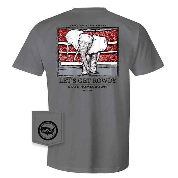 Let's Get Rowdy Elephant Pocket Tee - Comfort Color
