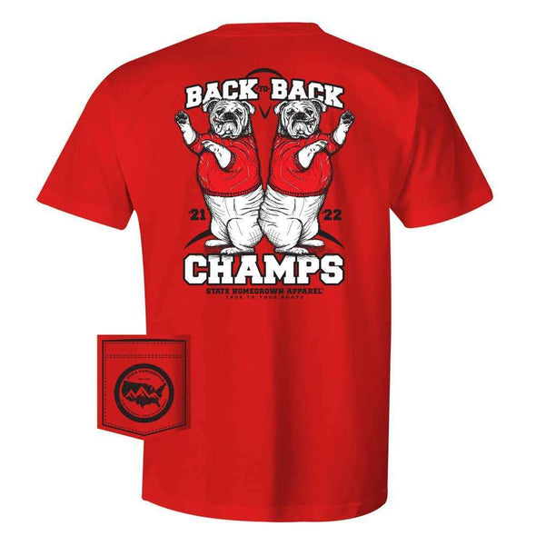 Back-to-Back Champs Pocket Tee, Gerogia Football t shirt