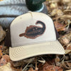 Duck Curl Feather Trucker Hat