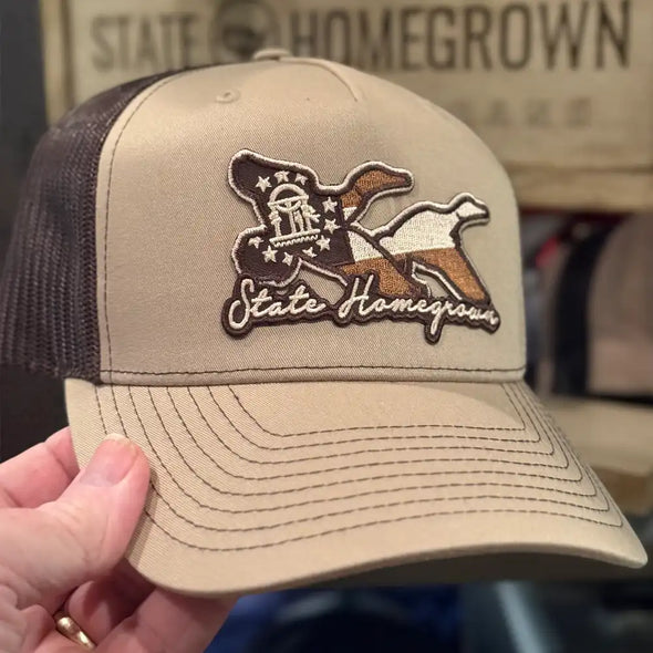 Waterfowl hunting, Mallard Duck, Georgia Flag