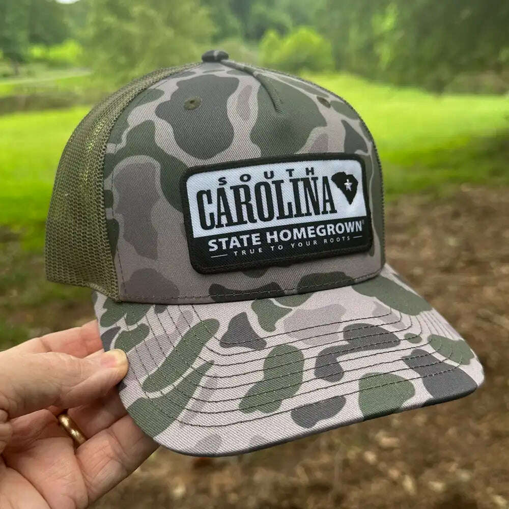 Salute to South Carolina Trucker Hat Adult Marsh Duck Camo