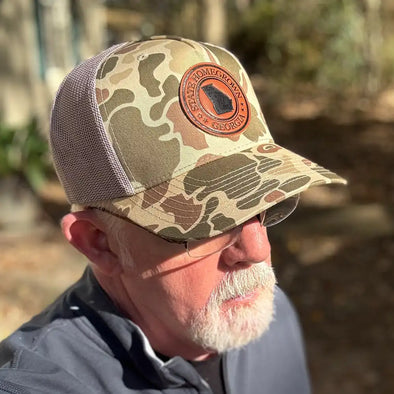 Georgia Pride Leather Patch Trucker Hat