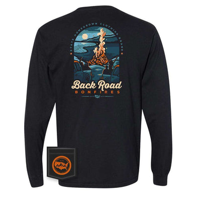 Back Road Bonfire Long Sleeve Pocket Tee