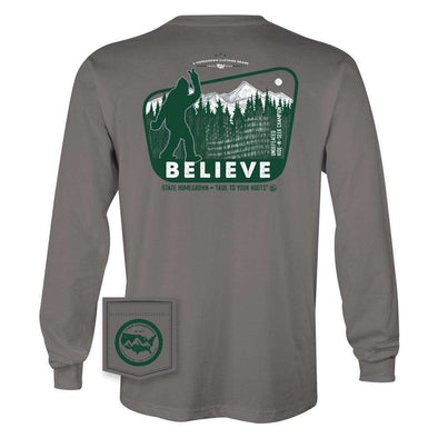 Believe in Bigfoot Pocket Tee