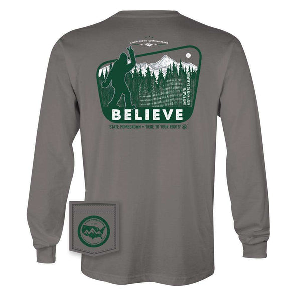 Believe in Bigfoot Pocket Tee