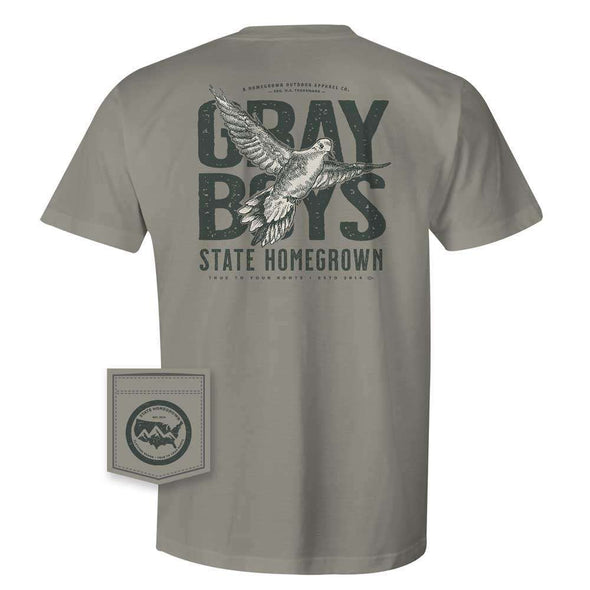 Gray Boys Pocket Tee