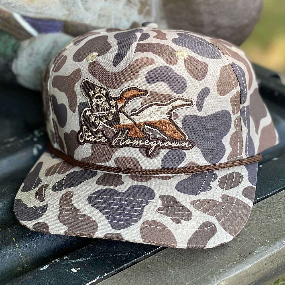 GA Flag Mallard Goat Rope Hat