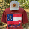 Stat of Georgia Flag, Georgia Flag Pocket Tee