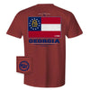 Stat of Georgia Flag, Georgia Flag Pocket Tee