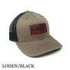 Leather Flag Patch Trucker Hat