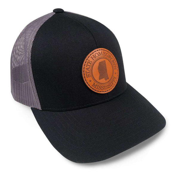 Mississippi Pride Leather Patch Trucker Hat