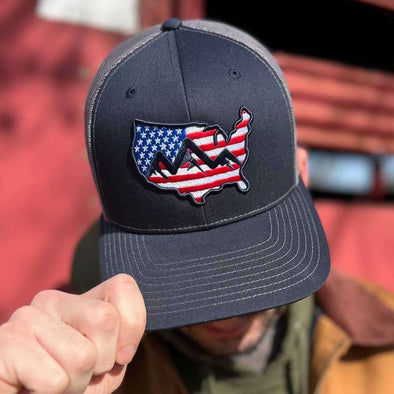 US Flag Logo Trucker Hat
