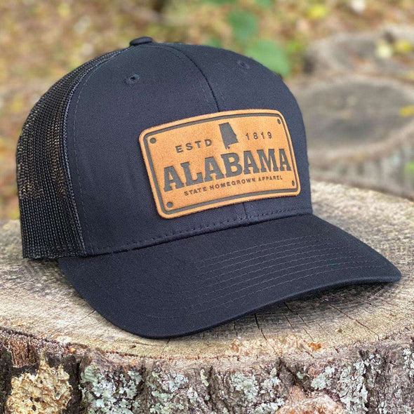 Alabama, Alabama trucker hat, Black Alabama trucker hat