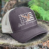 Mallard Flag Trucker Hat, Duck hunting, Hunting hat, Duck hunting trucker hat