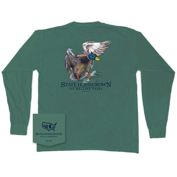 The Mallard Drake Long Sleeve Pocket Tee