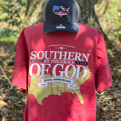 Southern By the Grace of GOD Pocket Tee