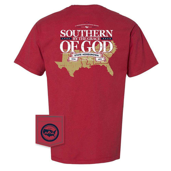 Southern By the Grace of GOD Pocket Tee