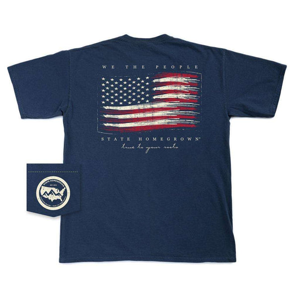 We The People Flag Pocket Tee - Comfort Color