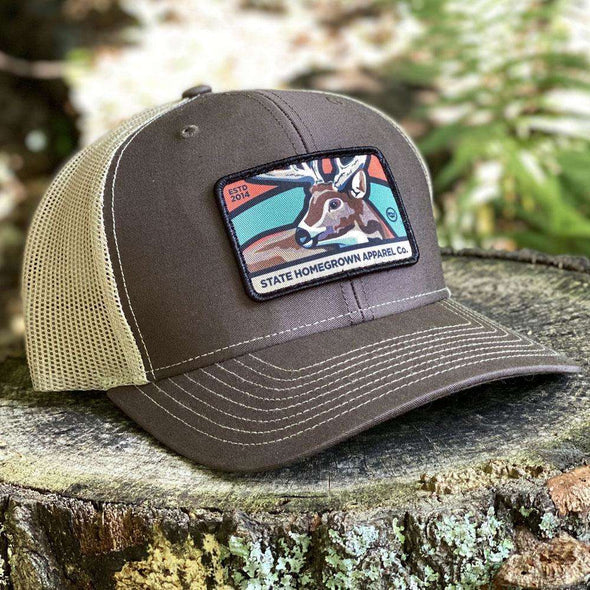 Whitetail Deer Trucker Hat, adult hat